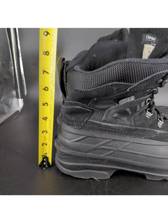 Kamik Boots Mens Size 10 Black Suede Waterproof Insulated Snow Shoes Winter Warm main image 11